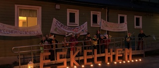 Ljusmanifestation för landsbygdens skolor