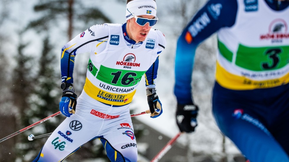 Johan Häggström förde Sverige 2 till prispallen då sprintstafetten avgjorde i Ulricehamn.