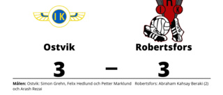 Robertsfors fixade kryss borta mot Ostvik