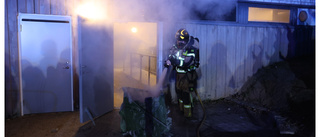 Brand i soprum i flerfamiljshus