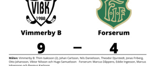 Vimmerby B vann lätt hemma mot Forserum