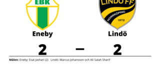 Lindö fixade en poäng mot Eneby