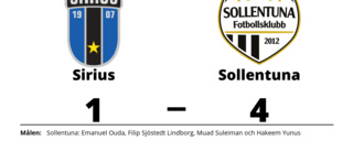 Sirius föll mot Sollentuna