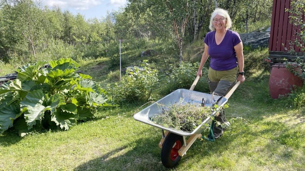 Cecilia Thunborg har bott i Abisko i elva år. Hon trivs i byn och hoppas att kommunens planer på bostäder blir verklighet den här gången.