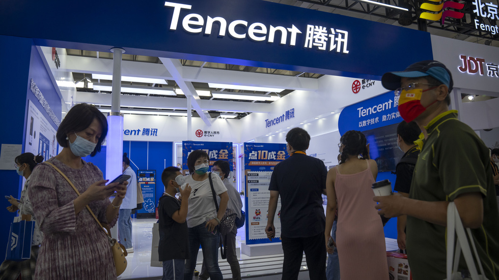 Techjätten Tencent rapporterar starkare siffror än väntat. Arkivbild.