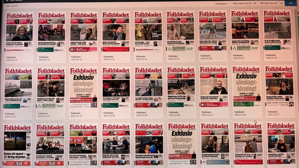 Folkbladets e-tidning är idag öppen för alla. 