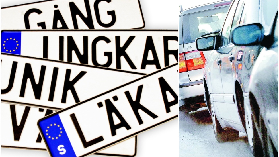 Ungefär 25 000 svenskar har unika registreringsskyltar på sina fordon.