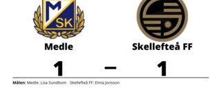 Äntligen poäng för Skellefteå FF mot Medle