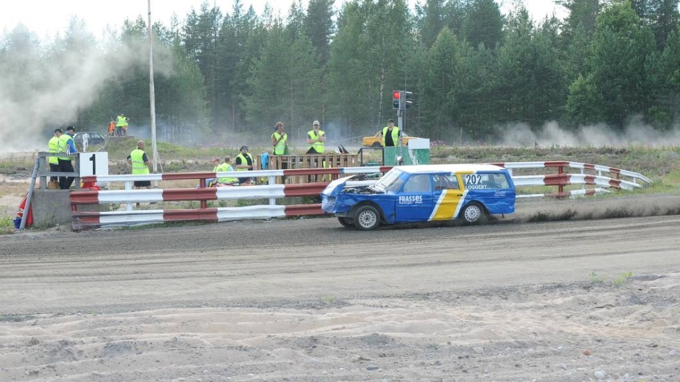 Talang. Hemmaföraren Albin Loggert som tävlade i juniorklassen.