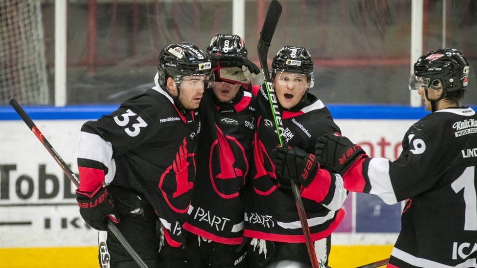 Emil Lindblom gjorde tre av Kalix mål mot Borlänge.