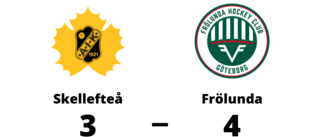 Frölunda reducerar serien mot Skellefteå efter dramatik