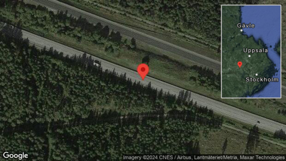 Stopp på E18 på grund av en olycka