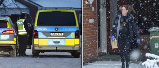 Här letar polisen bevis efter knivdramat