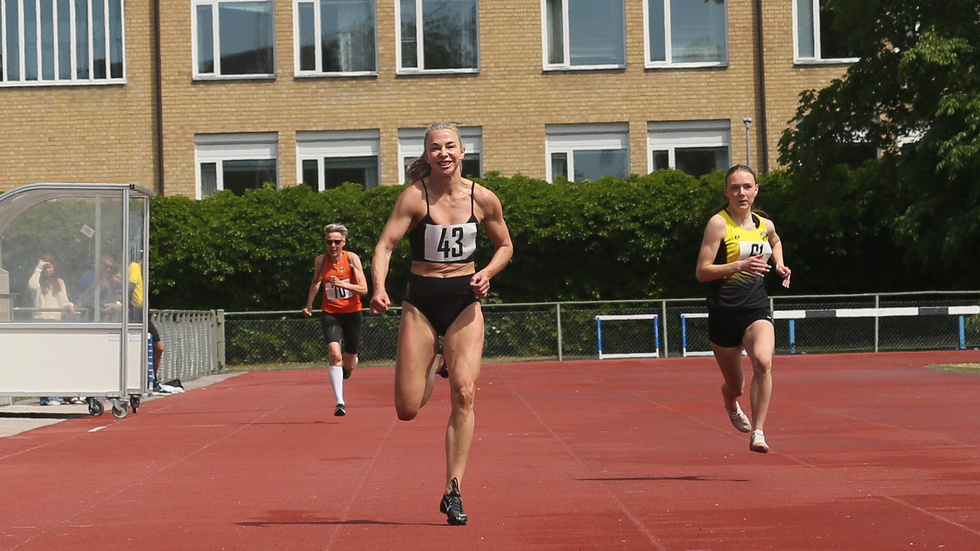 Anna Björkstedt på 200 meter.