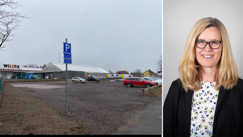 Ingemo Fahlstedt berättar om de 66 nya platserna vid Willys i Västervik.