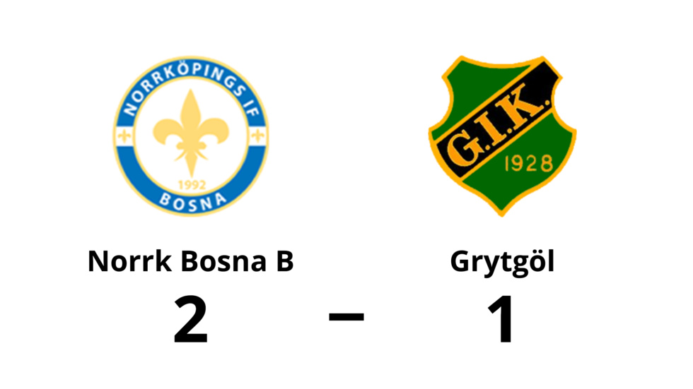 Norrköpings IF Bosna B vann mot Grytgöls IK