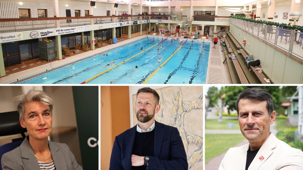Det återstår fortfarande en hel del frågor kring simhallen. Men inriktningen från alla partier är att det är befintlig plats som gäller. 