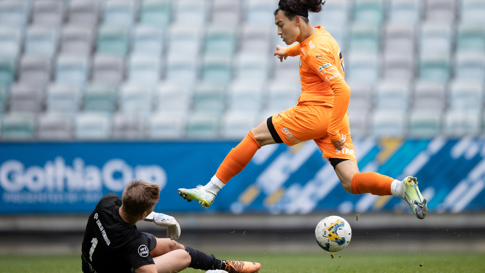 AFC Eskilstunas Lee Hansson svarade för matchavgörande målet mot Sleipner.