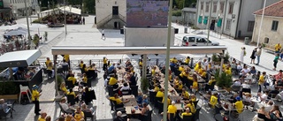 Publikfest på torget när Sverige förlorade finalen