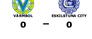 Mållös match när Värmbol mötte Eskilstuna City