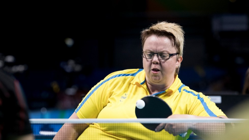 Ingela Lundbäck under bronsmatchen i Paralympics 2016.