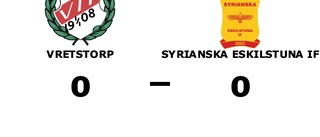 Mållöst när Vretstorp tog emot Syrianska Eskilstuna IF