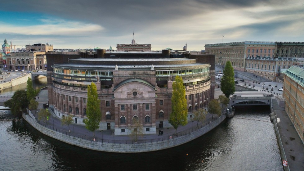 Riksdagshuset på Helgeandsholmen i Stockholm. Arkivbild