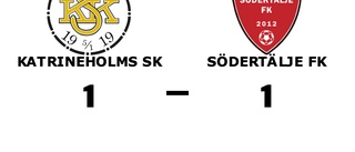 Katrineholms SK och Södertälje FK kryssade efter svängig match