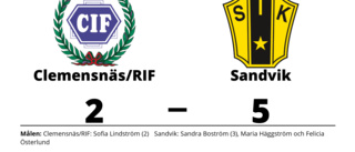 Clemensnäs/RIF får fortsätta jaga seger efter förlust mot Sandvik