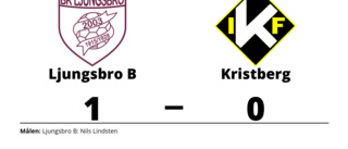 Nils Lindsten matchhjälte för Ljungsbro B mot Kristberg