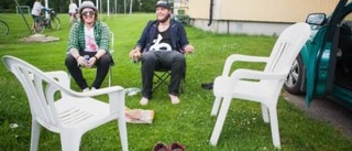 Festivalbesökare på plats