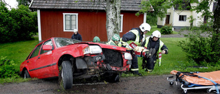 En till sjukhus efter trafikolycka