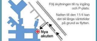 Viktig karta: Hit flyttar akuten inatt