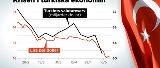 Turkiska räntan oförändrad – valutakris nalkas