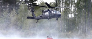 Helikoptrar sätts in mot bränder