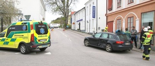 Trafikolycka med två bilar