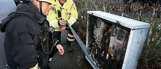 Explosion i elskåp mitt bland villorna