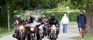 Lugnt när Hells Angels höll minnesceremoni