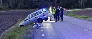 En person till sjukhus efter avåkning – hade bröstsmärtor