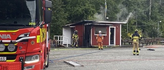 Brand i förrådsbyggnad i Galgvreten 