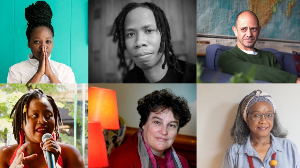 Koleka Putuma, Masande Ntshanga, Damon Galgut, Danai Mupotsa, Marlene van Niekerk och Sylvia Vollenhoven är några av de sydafrikanska författare som kommer till Bokmässan i år. Pressbilder och arkivbild.