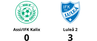 Seger för Luleå 2 mot Assi/IFK Kalix efter drömstart