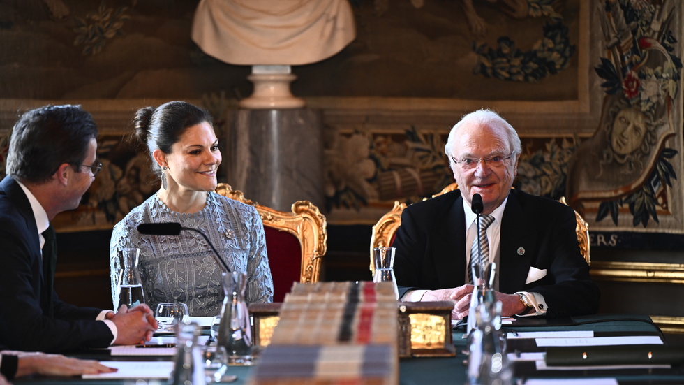 Kung Carl Gustaf och kronprinsessan Victoria.