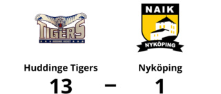 Nyköping chanslöst mot Huddinge Tigers