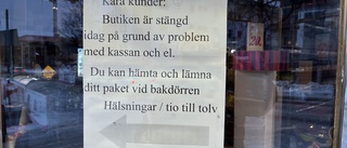 Butiken tillfälligt stängd – men fortsätter med paketutlämningen