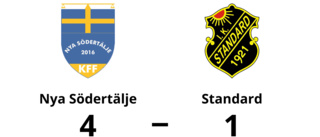 Nya Södertälje vann med 4-1 mot Standard