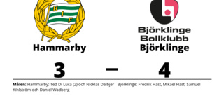 Ryck i sista perioden avgjorde för Björklinge borta mot Hammarby