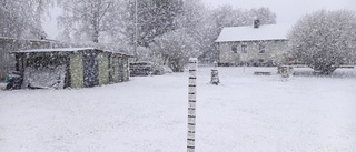 Första snön har fallit över Boden