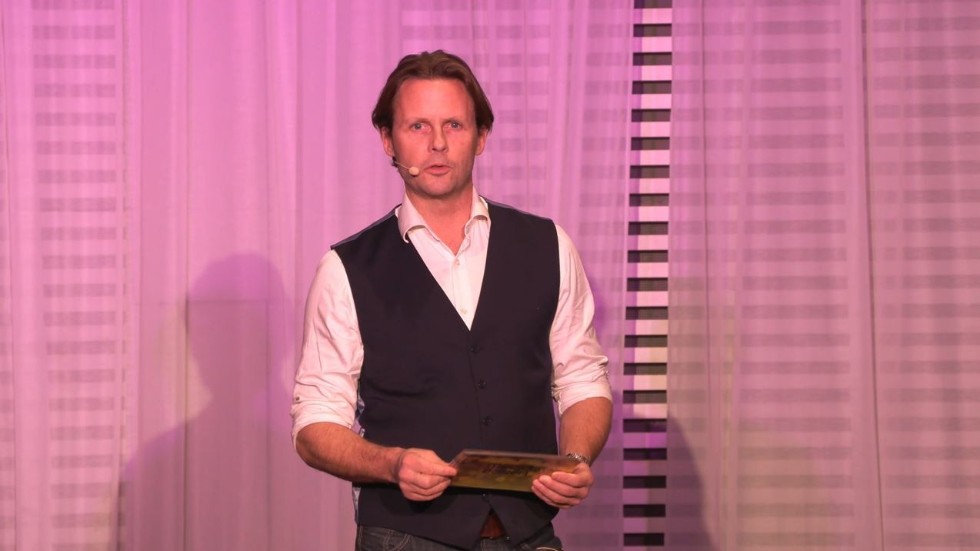 Programledare Mats Pettersson i Mediabaren.