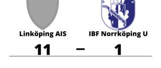 Målfest för Linköping AIS hemma mot IBF Norrköping U